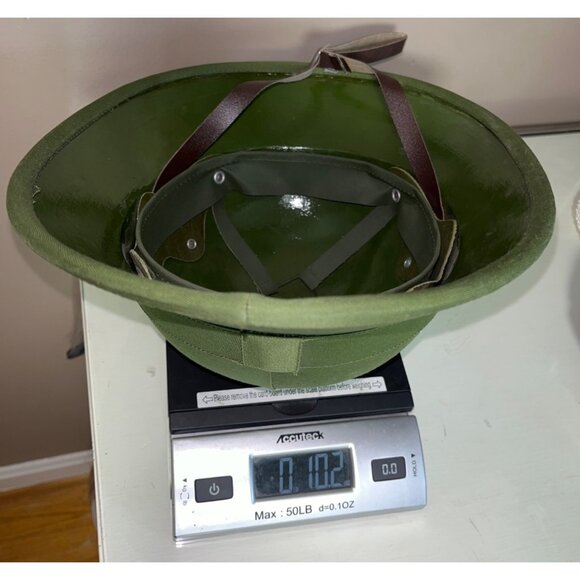 Vietnamese Pith Fiber Green Helmet Military Surplus Vintage Militaria - Picture 10 of 12